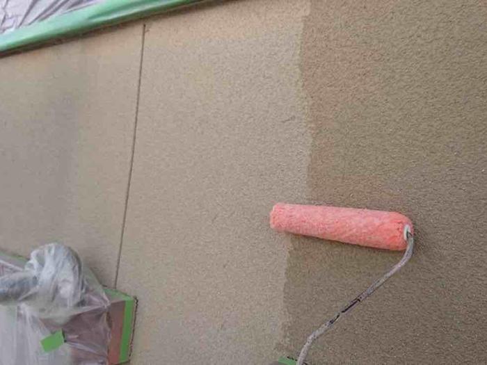 滋賀県甲賀市外壁塗装下塗り施工写真