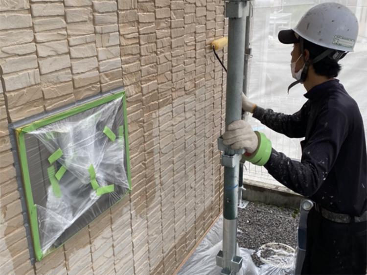 滋賀県甲賀市外壁塗装下塗り工事