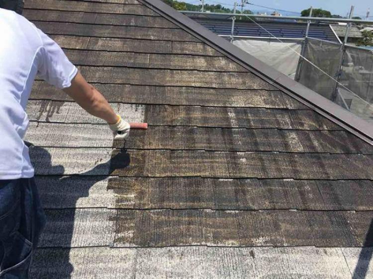 滋賀県彦根市屋根下塗り塗装工事